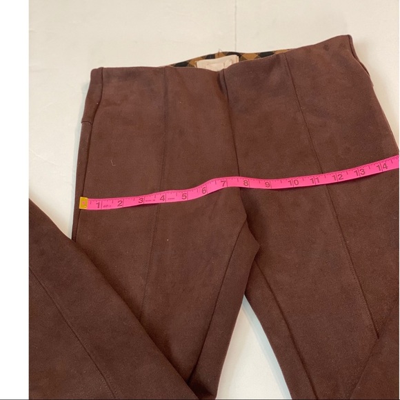 Anthropologie Faux-Suede Leggings with ankle zippers - size 27 - Picture 7 of 15